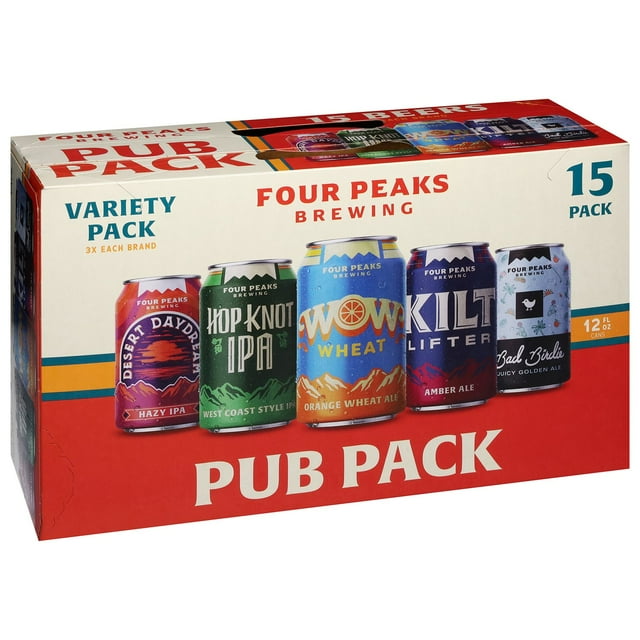 Four Peaks Pub Pack Ale Beer Variety Pack, 12 fl. oz. can, 15 pk.