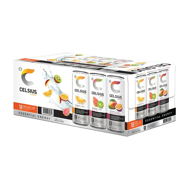 Celsius Essential Energy Sparkling Variety Pack 12 fl. oz., 18 pk