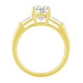 thumbnail image 3 of Lab Created 2.23 CT. T.W. Oval & Baguette Cut Lab Created Diamond Ring in 18K Gold, 3 of 5