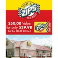 thumbnail image 1 of Zips Car Wash $50 Gift Card, 1 of 2