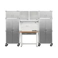 thumbnail image 1 of Seville Classics UltraHD 7-Piece Steel Garage Cabinet Storage Set With Pegboard Workbench, 10' Wide, 1 of 3