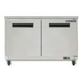 thumbnail image 1 of Maxx Cold X-Series Double Door Undercounter Commercial Refrigerator in Stainless Steel (12 cu. ft.), 1 of 10