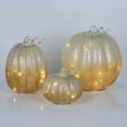 thumbnail image 4 of Member's Mark Pre-Lit Glass Pumpkins, Set of 3, 4 of 4