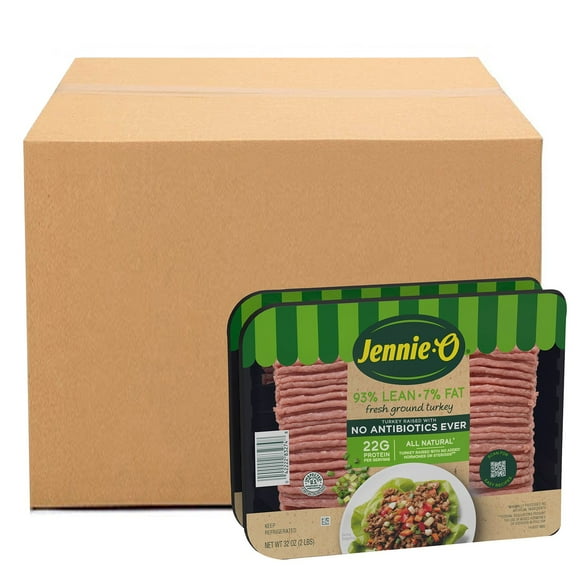 Jennie-O Antibiotic-Free Ground Turkey, Case 16 lbs.