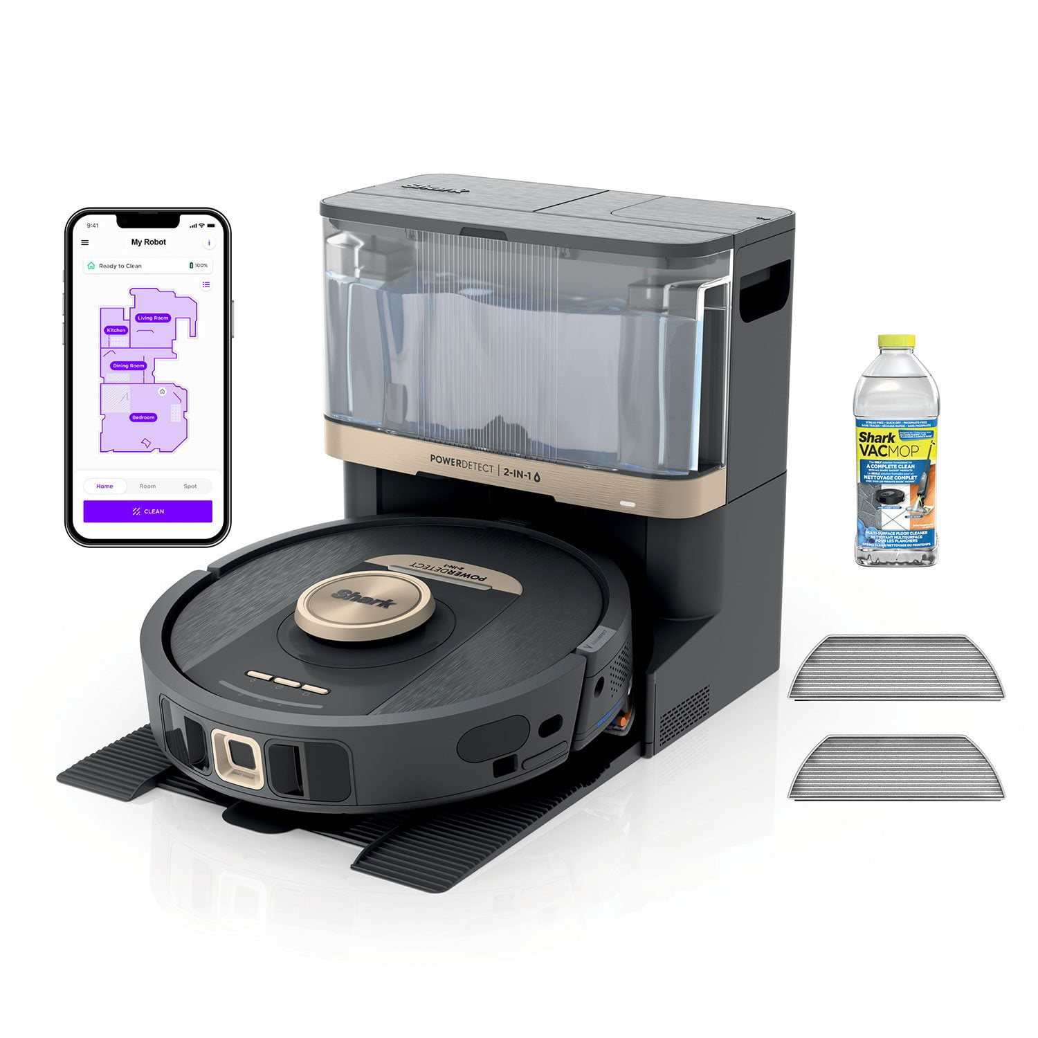 Shark PowerDetect NeverTouch Pro Robot Vacuum and Mop