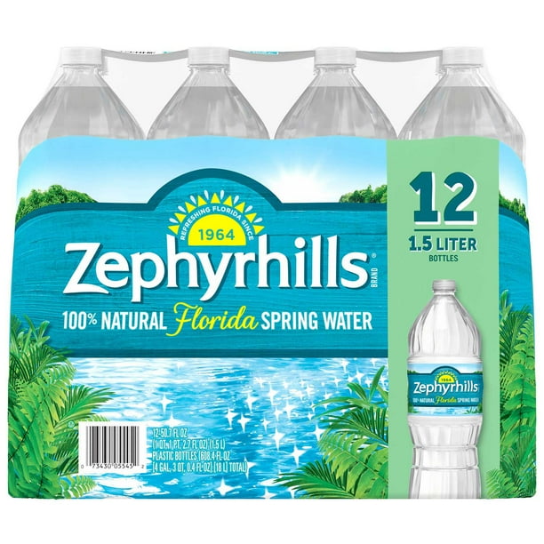 Zephyrhills 100% Natural Spring Water, 1.5L, 12 pk. - Samsclub.com