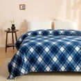 thumbnail image 2 of Yellowstone Dutton Plaid 106" x 94" Queen/King Cloud Blanket, 2 of 6