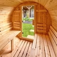 thumbnail image 8 of Backyard Discovery 4-6 Person Cedar Outdoor Barrel Sauna with Electric Heater & Glass Door, 8 of 13