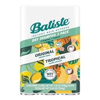 Batiste Original and Tropical Dry Shampoo, 3.81oz, 3 pack
