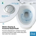thumbnail image 10 of OVE Decors Felix Two-Piece Elongated Dual Flush Ceramic Toilet with Soft Close Toilet Seat, 10 of 22