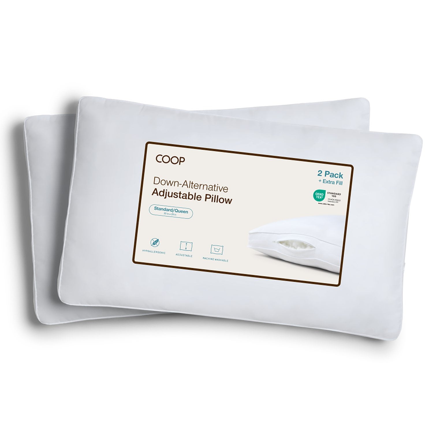 Coop 2-Pack Adjustable Down Alternative Pillows - Samsclub.com