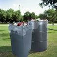 thumbnail image 4 of Husky 55-Gallon Clear Flap Tie Drum Liner Trash Bags (80 ct.), 4 of 4