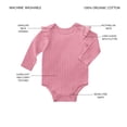 thumbnail image 6 of Member's Mark Baby 4-Pack Organic Cotton Bodysuit, 6 of 8