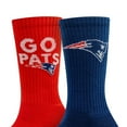 thumbnail image 3 of New England Patriots Adult 2-Pack Crew Socks, 3 of 3