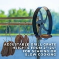thumbnail image 4 of Backyard Discovery Heritage Steel Grill with Wood Fire and Charcoal, 4 of 13