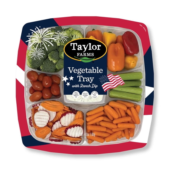 Taylor Farms Vegetable Tray with Ranch Dip, 4 lbs.