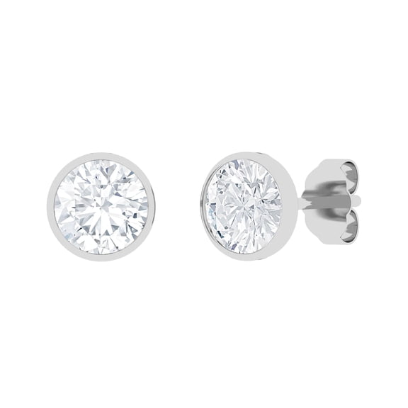 Lab Created Diamond Earrings in 14K Gold