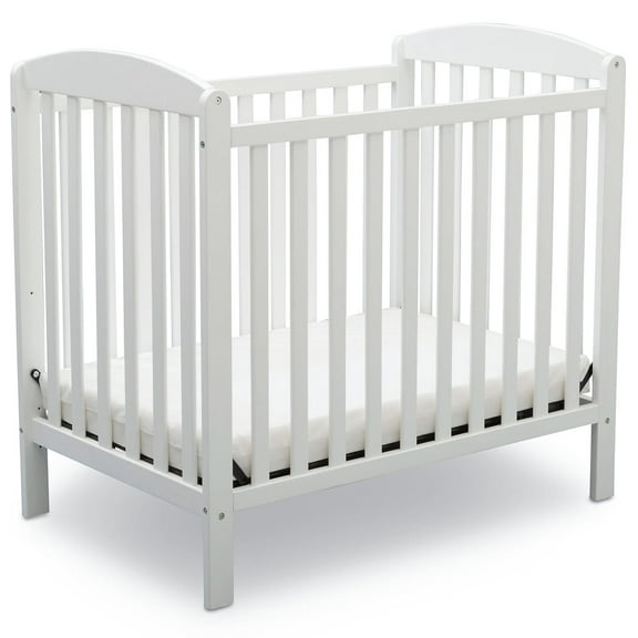 Delta Children Mini Crib with Mattress, Choose Color
