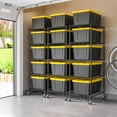thumbnail image 10 of Seville Classics UltraDurable NSF-Certified Steel Tote Shelving, 25" W x 33" D 4 Tier and 5 Tier Options, 10 of 13