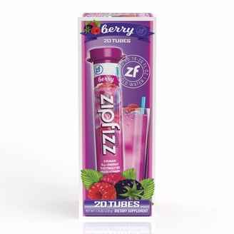 Zipfizz Energy Multi-Vitamin Hydration Drink Mix, Fruit Punch, 20