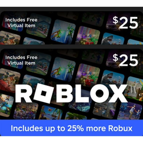 Roblox $50 Email Delivery Gift Card - 2 x $25