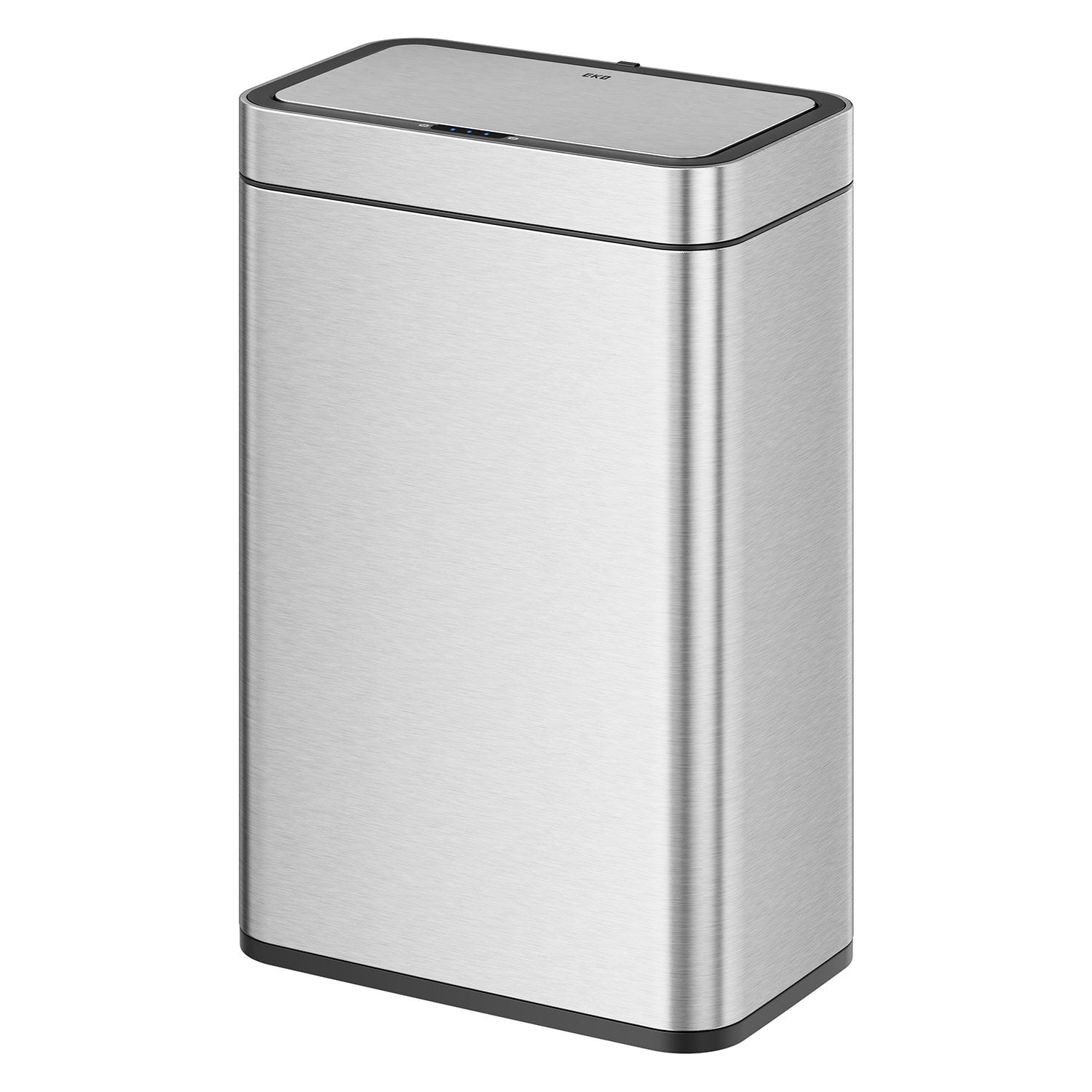 EKO Matte Stainless Steel Motion Sensor Kitchen Trash Can 13.2 Gallon