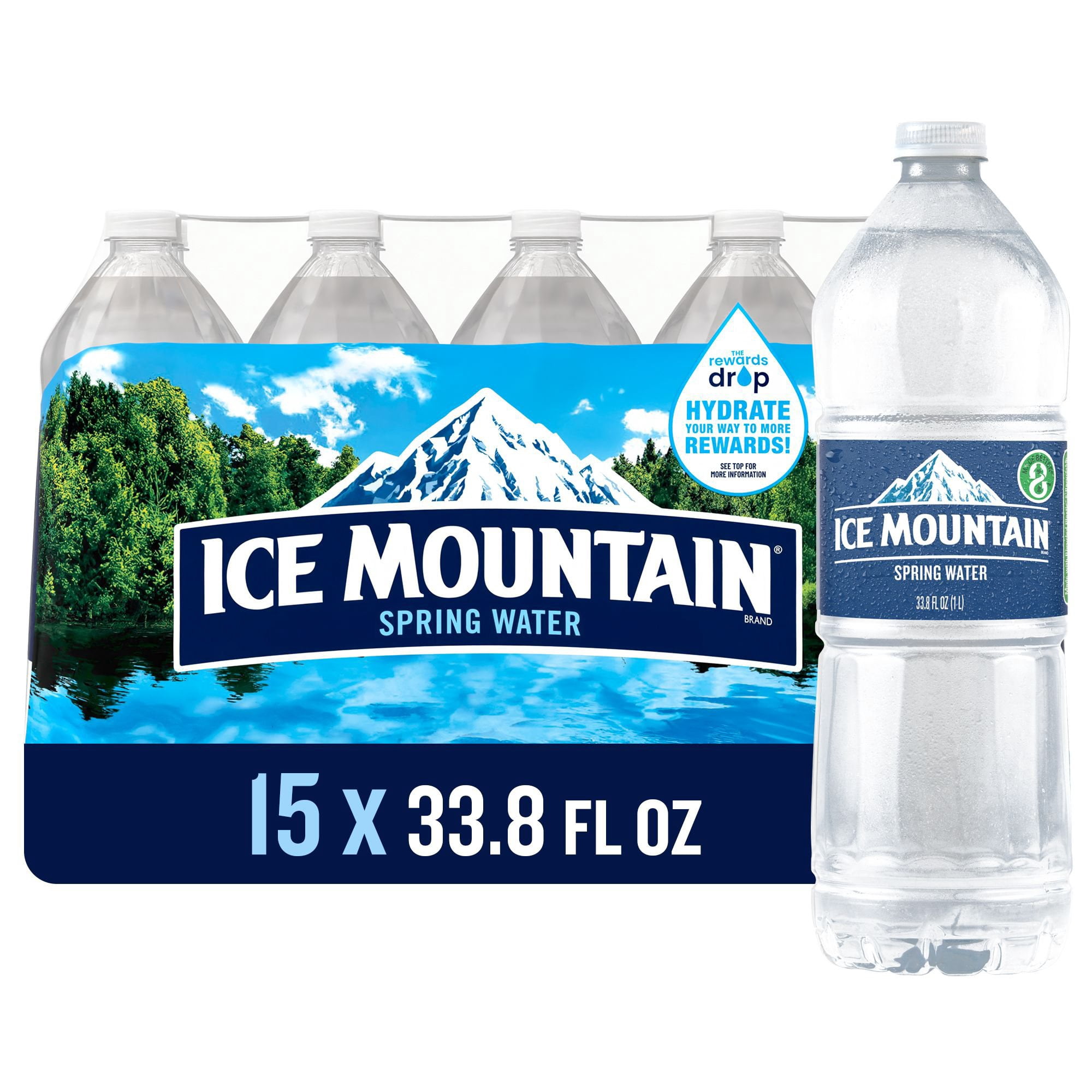 Ice Mountain 100% Natural Spring Water 1 L, 15 pk. - Samsclub.com