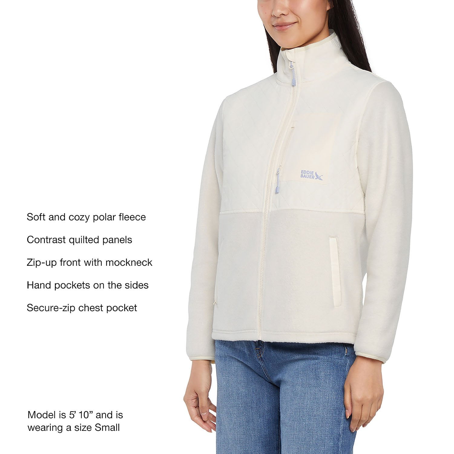 Eddie Bauer Women's Mixed Media Fleece Jacket - Samsclub.com