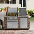 thumbnail image 2 of Member's Mark 78" 4-Burner Rustic Ledge Island Grill, 2 of 10