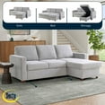 thumbnail image 3 of Serta Kendal Fabric Convertible Sofa, 3 of 8