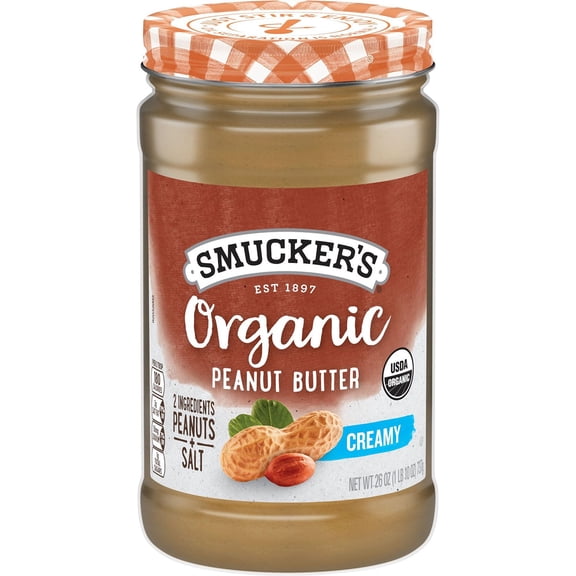 Smucker's Organic Creamy Peanut Butter 26 oz., 2 pk.