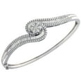 thumbnail image 1 of 1.98 CT. T.W. Diamond Swirl Bangle Bracelet in 14K Gold, 1 of 5
