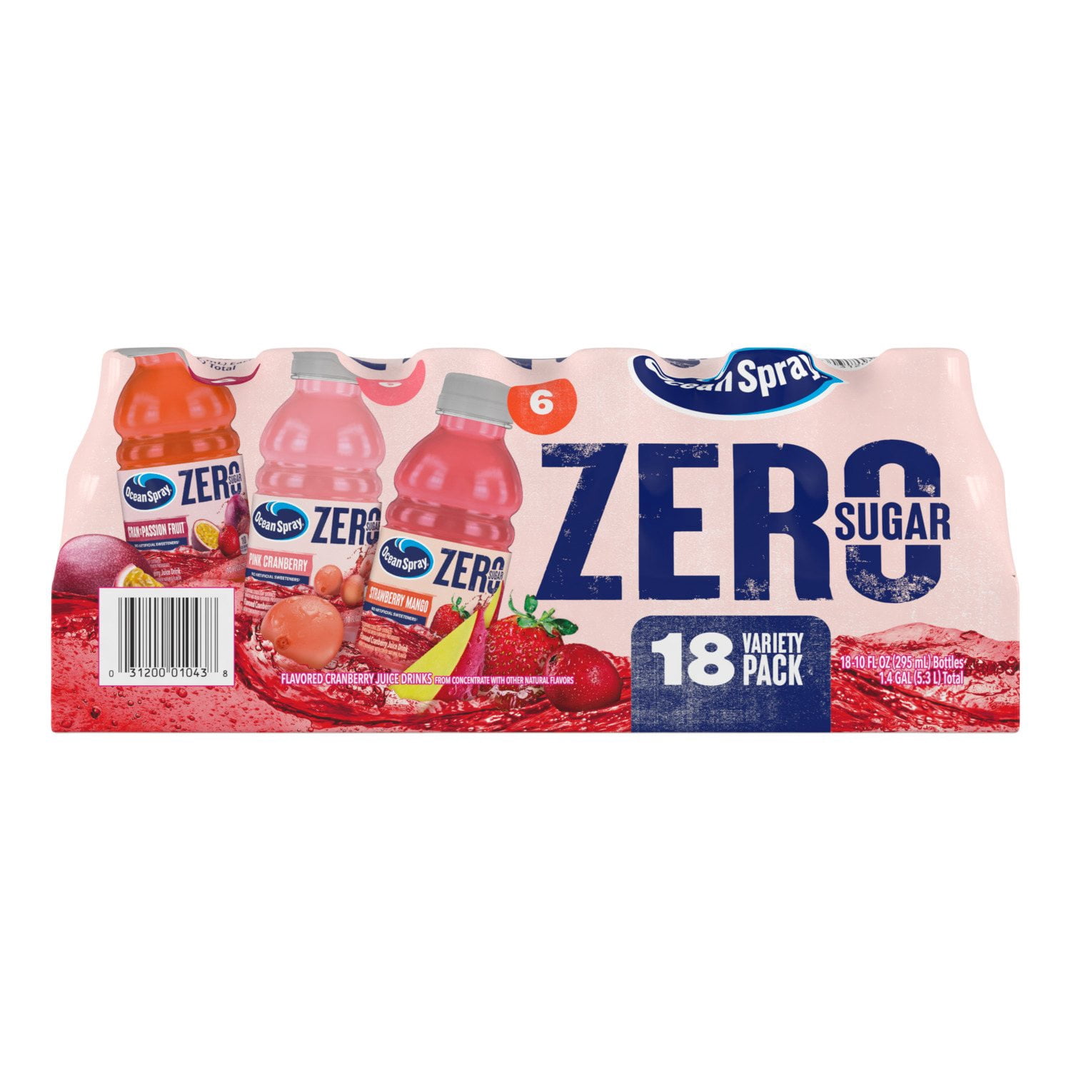 Ocean Spray Zero Sugar Juice Variety Pack, 10 fl. oz., 18 pk