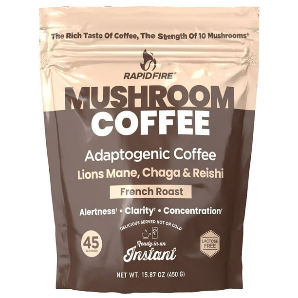 Rapid Fire Mushroom Instant Coffee, French Roast, 15.87 oz. - Samsclub.com
