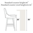 thumbnail image 8 of Member's Mark Amelia Fabric Swivel Counter Stool, 8 of 12