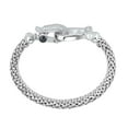 thumbnail image 2 of 0.32 CT. T.W. Diamond Horseshoe Bracelet in Italian Sterling Silver, 2 of 4