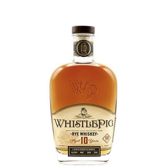 Whistle Pig Aged 10 Years Rye Whiskey, 750 ml