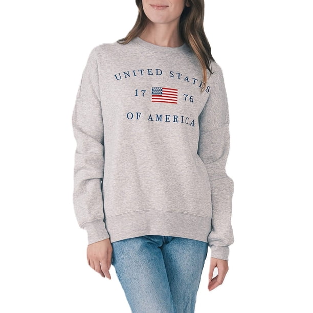 Mighty Fine Women's Americana Crewneck Sweatshirt - Samsclub.com