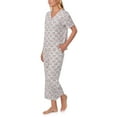 thumbnail image 2 of Character Ladies 2-Piece Short Sleeve Henley and Crop Pant PJ Set, 2 of 7