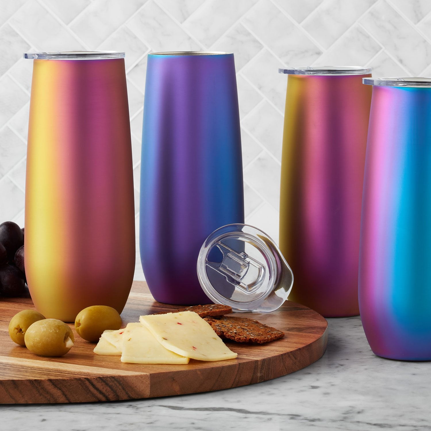 Member's Mark 14oz. Stainless Steel Insulated Flute Tumblers with Lids, 4  Pack, Choose Color - Samsclub.com