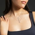 thumbnail image 6 of Princess Cut Solitaire Diamond Pendant Necklace in 18K Gold, 6 of 7