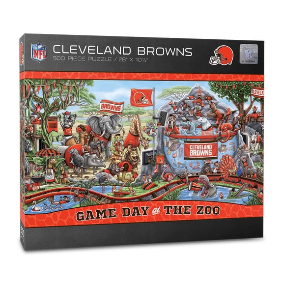 YouTheFan NFL 500 pc. Game Day At The Zoo Puzzle, Choose Team