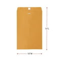 thumbnail image 4 of Universal Kraft Clasp Envelope, Center Seam, 28 lb. Brown Kraft., 100/Box, Various Sizes, 4 of 8