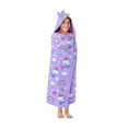 thumbnail interactive-video image 1 of Member's Mark 100% Cotton Kids' Hooded Towel With Hand Pockets, 1 of 5
