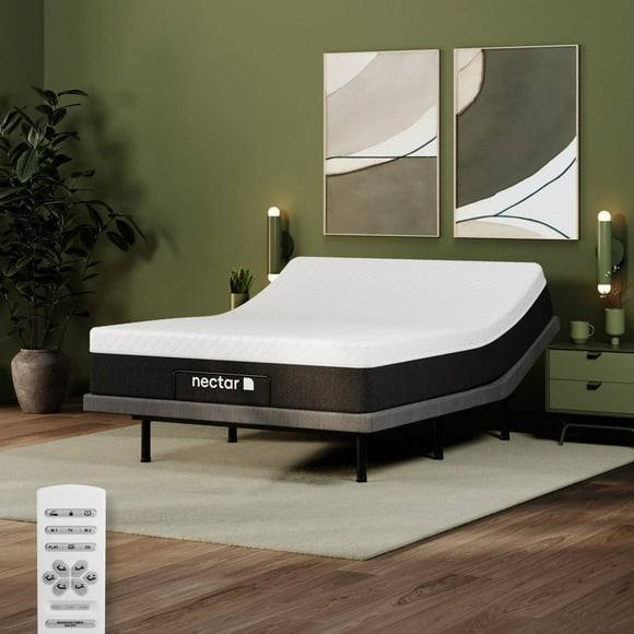 Nectar Adjustable Comfort Premier Adjustable Base with Dual Massage, Wireless Remote, and Bluetooth