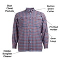 thumbnail image 3 of Habit Men's Long Sleeve 50+ UPF Fishing Shirt, 3 of 9
