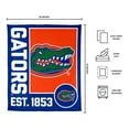 thumbnail image 3 of Logo Brands Florida Gators 60"x70" Super Plush Blanket, 3 of 6