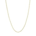 thumbnail image 1 of Diamond Cut Singapore Chain Necklace in 14K Yellow Gold, 1 of 5