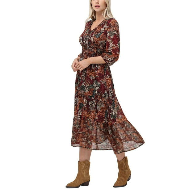 Frye Women's Long Sleeve Maxi Dress - Samsclub.com