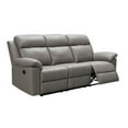thumbnail image 12 of Manhattan 3-Piece Top-Grain Leather Reclining Set, 12 of 19